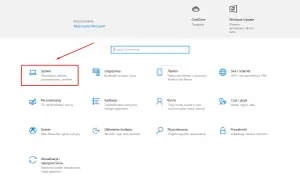 Kliknij "System", aby dowiedzieć się, jak sprawdzić model laptopa. Znajdziesz tam informacje o wyświetlaczu, dźwięku i zasilaniu.