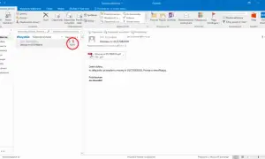 Ikona s/mime outlook z datą 12:14, wskazująca na otrzymaną umowę od Jana Kowalskiego.
