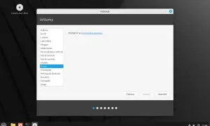 Instalacja Linux Mint Polska. Wybieram język polski, by rozpocząć konfigurację systemu.