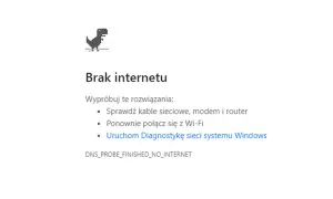 Brak internetu na laptopie, ale telefon działa. Dziwny błąd sieciowy.