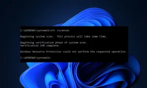 SFC /scannow nie zakończył się pomyślnie, ponieważ plik zawiera wirusa. Ochrona zasobów systemu Windows nie mogła wykonać operacji.