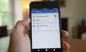 Jak usunąć hakera z telefonu? Na ekranie aplikacji Family Link widać opcję "Remove Parental Controls", która może pomóc w odzyskaniu kontroli.