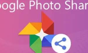 Ikona Google Photos i symbol udostępniania. Dowiedz się, jak wyłączyć udostępnianie zdjęć Google.