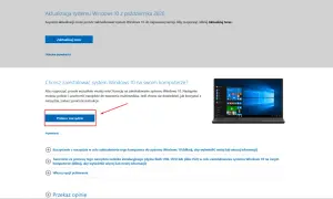 Chcesz dowiedzieć się, jak zaktualizować system Windows 10? Kliknij "Pobierz narzędzie", aby rozpocząć.