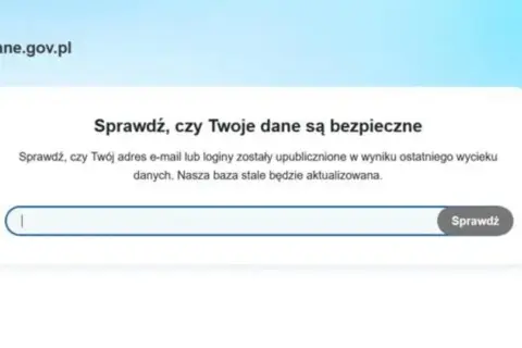 Strona bezpiecznedane.gov.pl sprawdza, czy Twoje dane nie wyciekły, chroniąc przed zagrożeniami typu xml external entity.