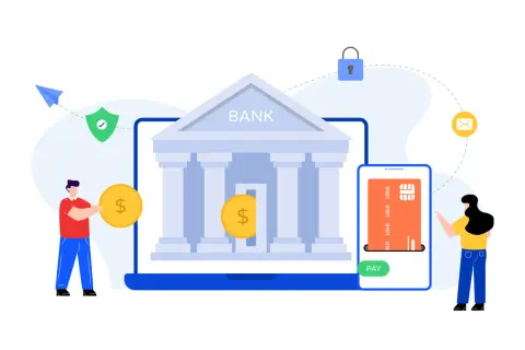Bezpieczne transakcje online: ochrona bankowości internetowej z płatnościami mobilnymi i wirtualnym bankiem.
