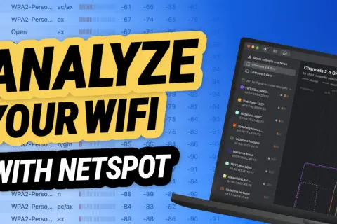 Analizuj swoje WiFi z NetSpot, darmowym programem do skanowania sieci. Zobacz siłę sygnału i kanały.
