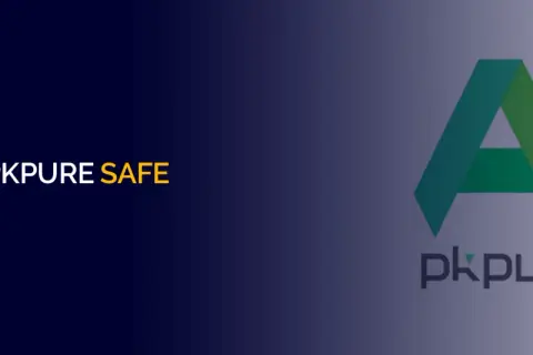Czy apkpure czy bezpieczne? Pytanie o bezpieczeństwo pobierania aplikacji z tej platformy. Logo APKPure.