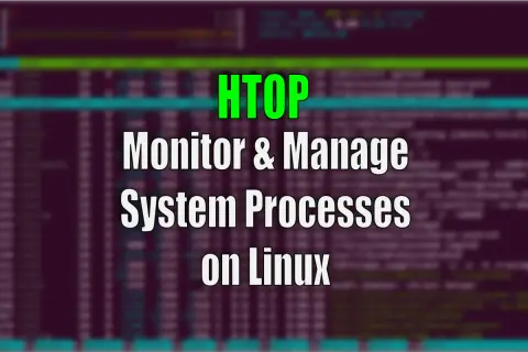 HTOP: Monitoruj i zarządzaj procesami systemowymi na Linuxie. Widok terminala z listą procesów.