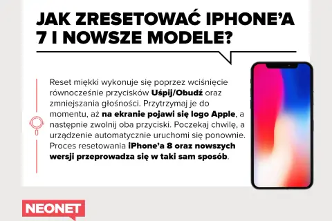 Jak wykonać przywrócenie ustawień fabrycznych iPhone'a 7 i nowszych modeli? Instrukcja krok po kroku.