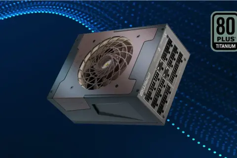 Zasilacz komputerowy PRIME z certyfikatem 80 PLUS Titanium, z wentylatorem Noctua.