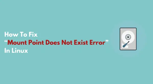 Jak naprawić błąd "mount point does not exist" w Linuksie. Grafika przedstawia dysk twardy.