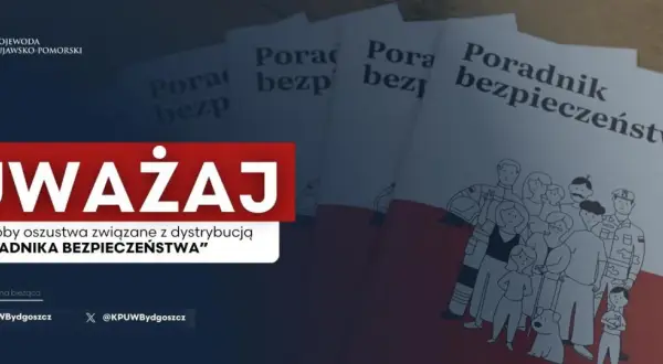 Uważaj na oszustwa związane z dystrybucją "Poradnika Bezpieczeństwa". Na zdjęciu widać stos materiałów informacyjnych.