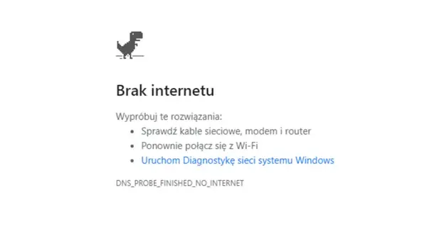 Brak internetu na laptopie, ale telefon działa. Dziwny błąd sieciowy.