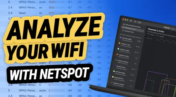 Analizuj swoje WiFi z NetSpot, darmowym programem do skanowania sieci. Zobacz siłę sygnału i kanały.
