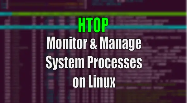 HTOP: Monitoruj i zarządzaj procesami systemowymi na Linuxie. Widok terminala z listą procesów.
