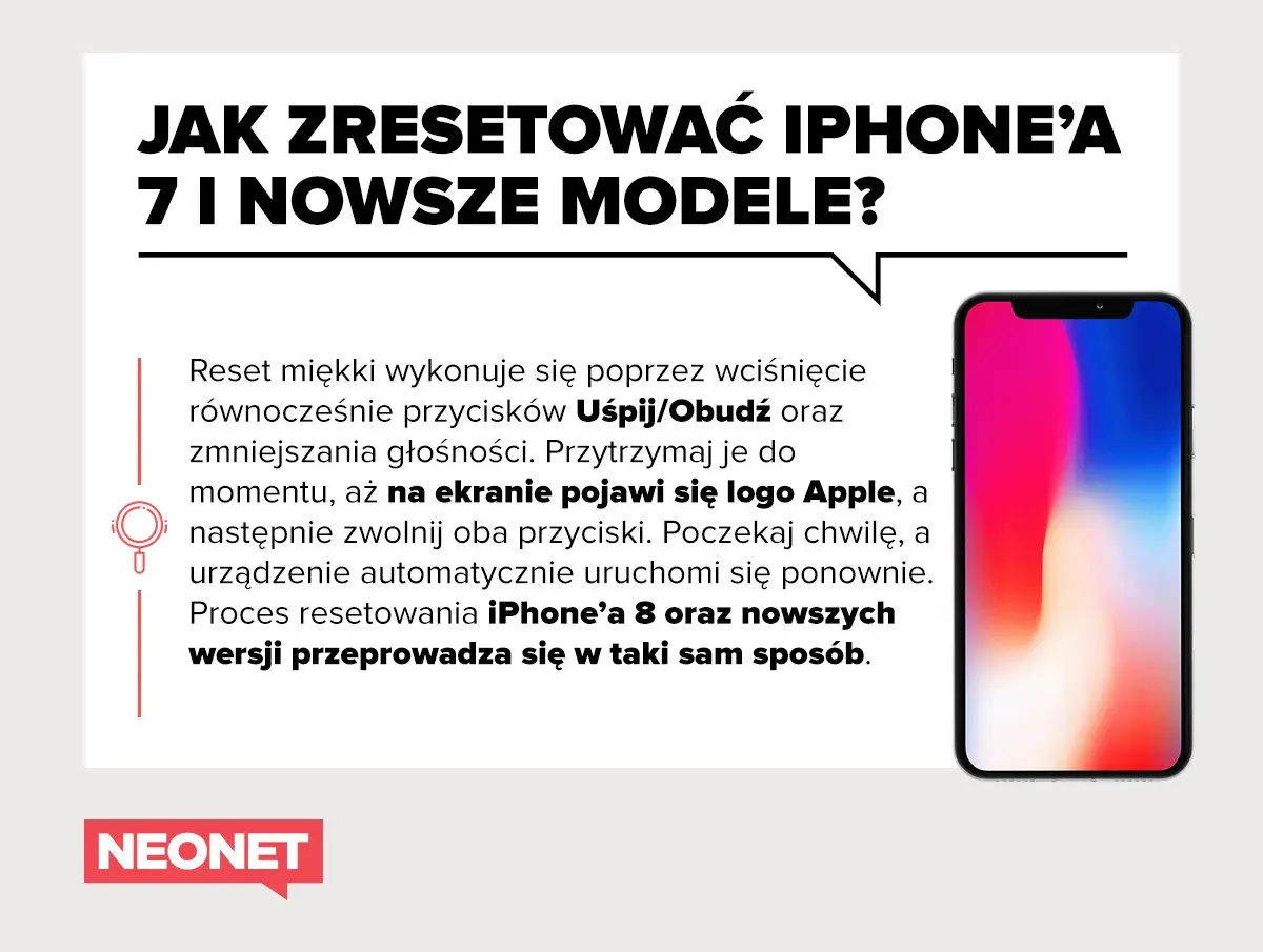 Jak wykonać przywrócenie ustawień fabrycznych iPhone'a 7 i nowszych modeli? Instrukcja krok po kroku.