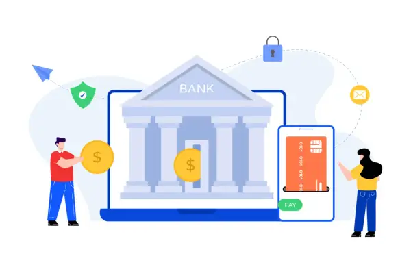 Bezpieczne transakcje online: ochrona bankowości internetowej z płatnościami mobilnymi i wirtualnym bankiem.