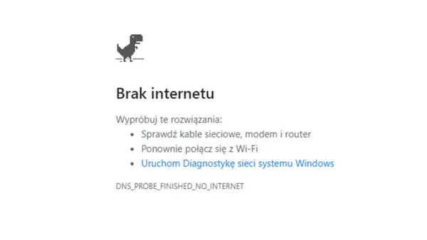 Brak internetu na laptopie, ale telefon działa. Dziwny błąd sieciowy.