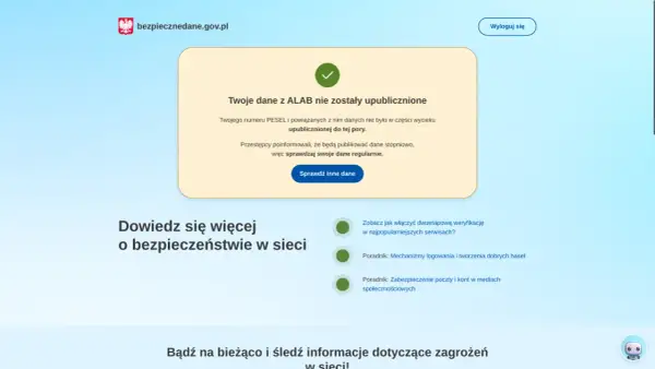 Twoje dane z ALAB nie wyciekły. Sprawdzaj swoje dane regularnie, by wiedzieć, jak sprawdzić czy moje dane wyciekły.